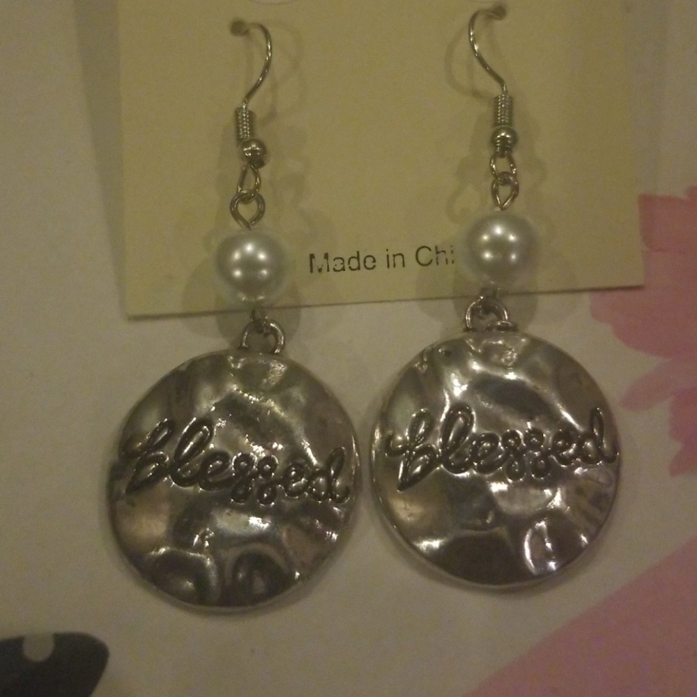 Blessed Silver Earrings